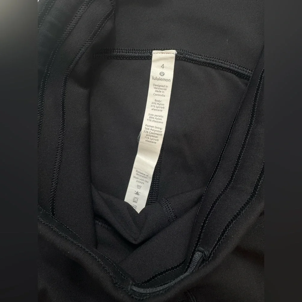 Lululemon Black High-Waisted Leggings Size 4